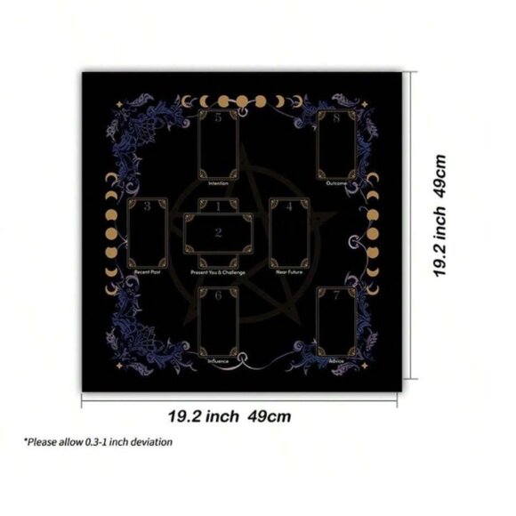 Moon Phases Celtic Cross Tarot Cloth Tapestry NWT - Picture 3 of 3